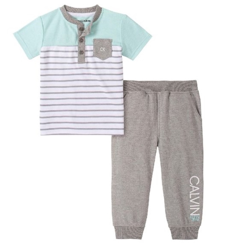 Calvin Klein Logo T-Shirt & Pants Set